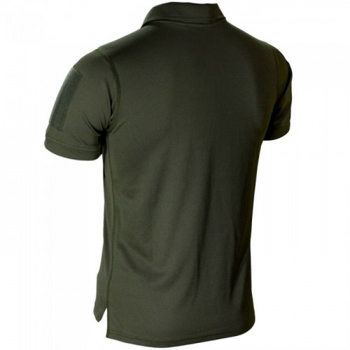 Милитарка™ футболка поло CoolMax с велкро National Guard олива