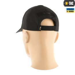 M-Tac бейсболка тактическая Elite Flex с тефлоновой пропиткой рип-стоп черная