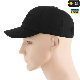 M-Tac бейсболка тактическая Flex черная