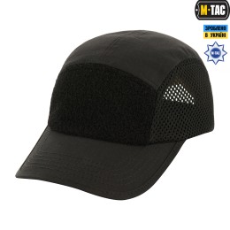 M-Tac бейсболка тактическая 5-ти панельная с сеткой черная