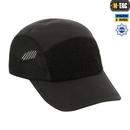 M-Tac бейсболка тактическая 5-ти панельная с сеткой черная