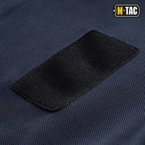 M-Tac футболка поло тактична 65/35 з велкро dark navy blue