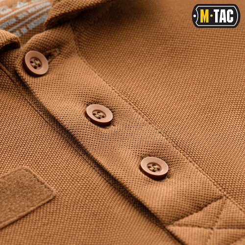 M-Tac поло тактическое длинный рукав 65/35 Coyote Brown