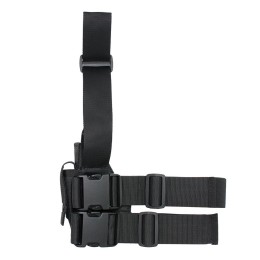 МИЛИТАРКА™ КОБУРА ШТУРМОВАЯ НАБЕДРЕННАЯ GAITER С МАГАЗИНОМ ЧЕРНАЯ
