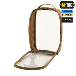 M-TAC ОРГАНАЙЗЕР УТИЛІТАРНИЙ ПРОЗОРИЙ ELITE LARGE (30Х19 СМ) КОЙОТ