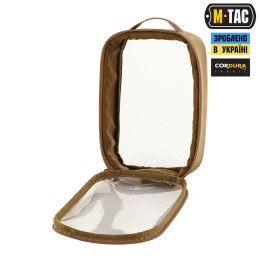 M-TAC ОРГАНАЙЗЕР УТИЛІТАРНИЙ ПРОЗОРИЙ ELITE SMALL (22Х14 СМ) КОЙОТ