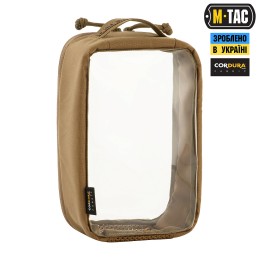 M-TAC ОРГАНАЙЗЕР УТИЛІТАРНИЙ ПРОЗОРИЙ ELITE SMALL (22Х14 СМ) КОЙОТ