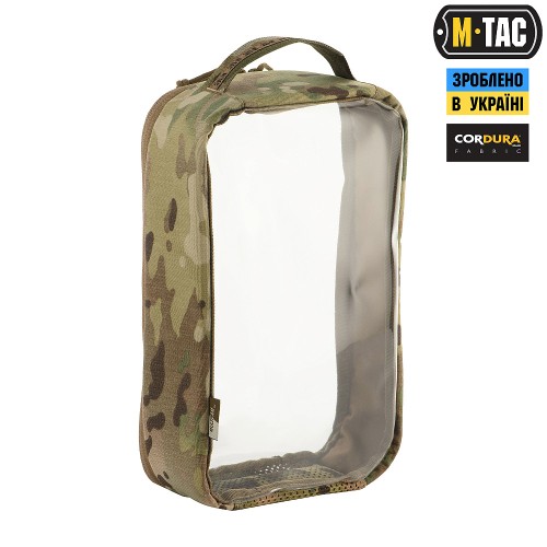 M-Tac органайзер утилитарный прозрачный Elite Large (30Х19 см) Multicam 