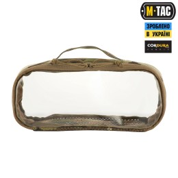 M-TAC ОРГАНАЙЗЕР УТИЛІТАРНИЙ ПРОЗОРИЙ ELITE MEDIUM (26Х11 СМ) MULTICAM