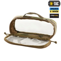 M-TAC ОРГАНАЙЗЕР УТИЛІТАРНИЙ ПРОЗОРИЙ ELITE MEDIUM (26Х11 СМ) MULTICAM