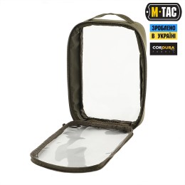M-TAC ОРГАНАЙЗЕР УТИЛІТАРНИЙ ПРОЗОРИЙ ELITE LARGE (30Х19 СМ) RANGER GREEN