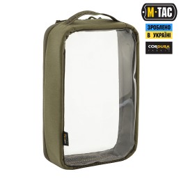 M-TAC ОРГАНАЙЗЕР УТИЛІТАРНИЙ ПРОЗОРИЙ ELITE LARGE (30Х19 СМ) RANGER GREEN