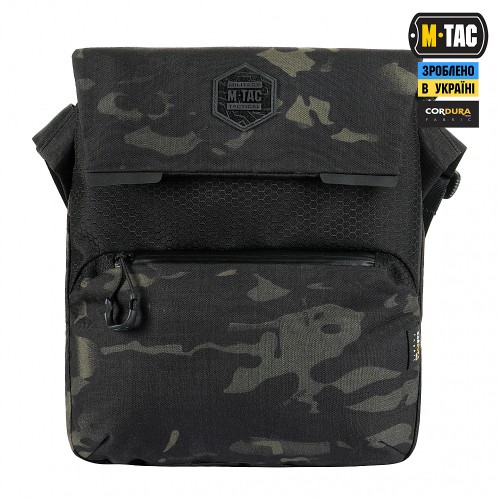 M-TAC СУМКА KONVERT BAG ELITE MULTICAM BLACK/BLACK