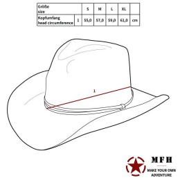 Панама с короткими полями MFH рип-стоп черная