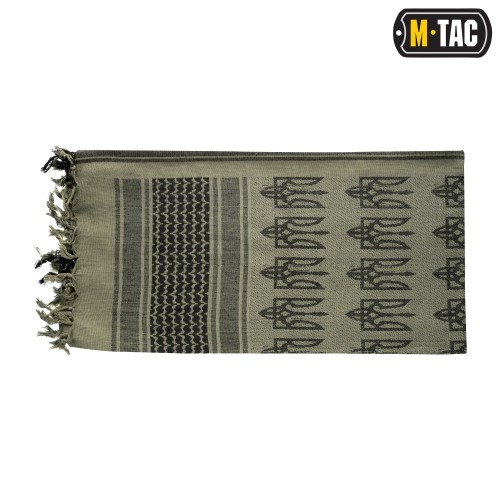 M-Tac шарф шемаг з Тризубом Foliage Green / чорний