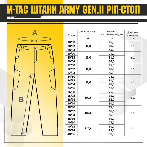 M-Tac штани Army Gen.II рип-стоп ММ-14