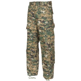 Тактические брюки MFH US Field Pants рип-стоп Digital Woodland marpat