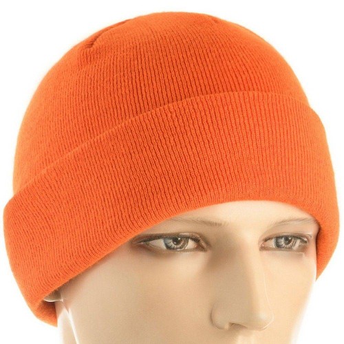 M-Tac шапка тонкая вязка 100% акрил оранжевая