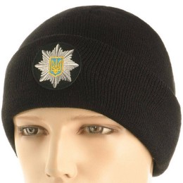 M-Tac шапка Полиция тонкая вязка 100% акрил черная