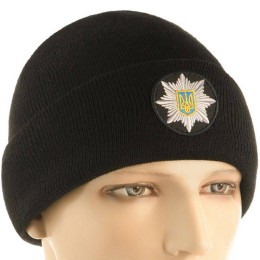 M-Tac шапка Полиция тонкая вязка 100% акрил черная