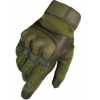 Тактические перчатки True Guard с кастетом резиновым олива