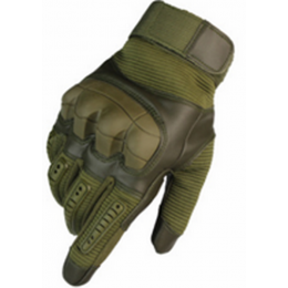 Тактические перчатки True Guard с кастетом резиновым олива