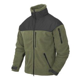 Кофта флісова Classic Army Jacket Helikon-Tex олива / чорна