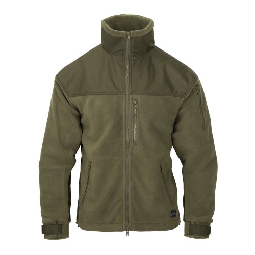 Кофта флісова Classic Army Jacket Helikon-Tex олива / чорна 