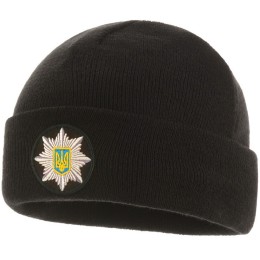 M-Tac шапка Полиция тонкая вязка 100% акрил черная
