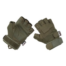 Тактичні рукавички безпалі MFH Tactical Gloves Pro Fingerless олива