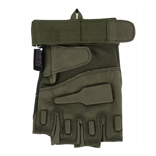 Тактичні рукавички безпалі MFH Tactical Gloves Pro Fingerless олива 