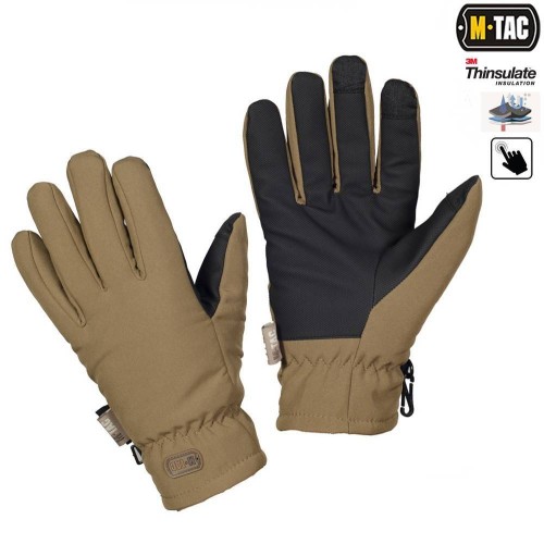 M-Tac Перчатки softshell Thinsulate койот темный