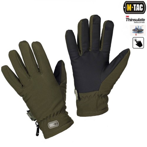 M-TAC РУКАВИЧКИ SOFT SHELL THINSULATE OLIVE