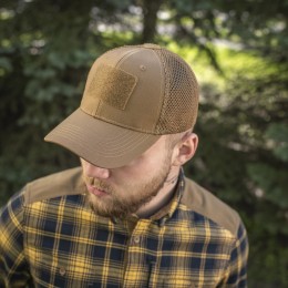 M-Tac бейсболка с липучкой и сеткой Flex рип-стоп Coyote Brown