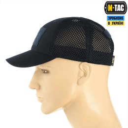 M-Tac бейсболка тактическая с сеткой Elite Flex Dark Navy Blue