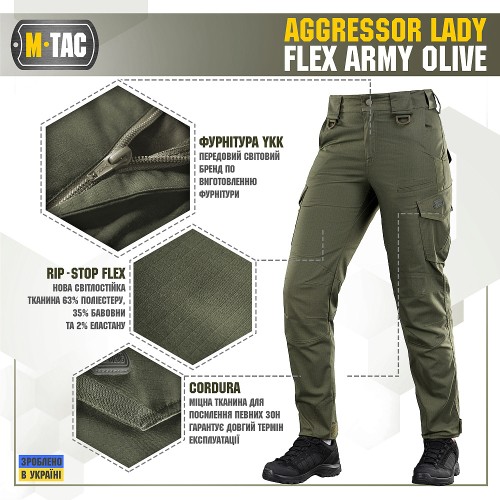 M-Tac брюки Aggressor Lady Flex Army Olive