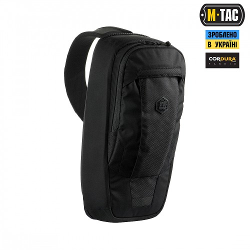 M-Tac рюкзак однолямочный Agent Elite Hex Black