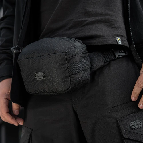M-Tac сумка Tactical Waist Bag Elite Hex Black